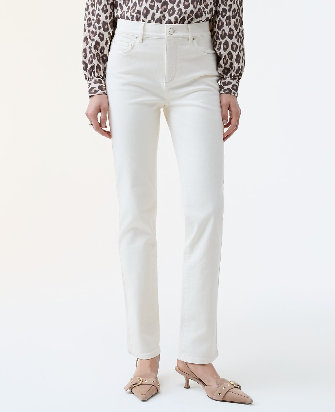 Ann Taylor Ivory The Slim Jean