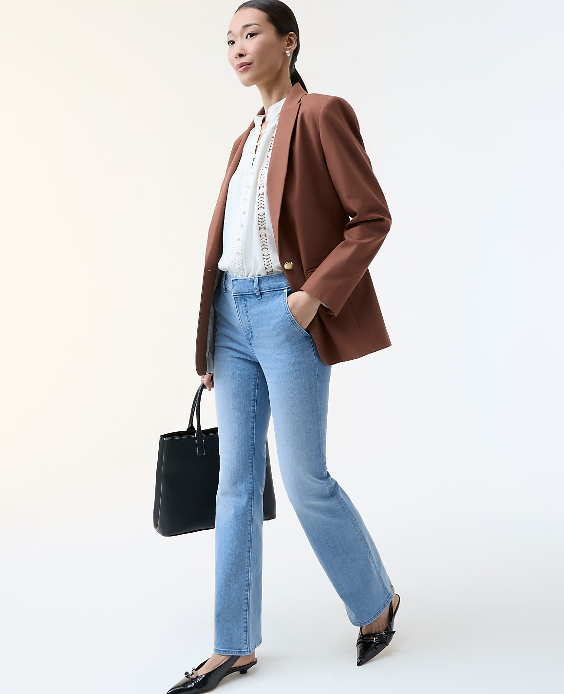 Ann Taylor Light Wash The Boot Jean