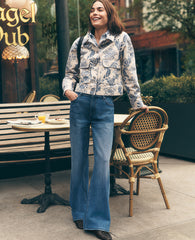 Ann Taylor Luxe Medium Wash The Wide-Leg Jean