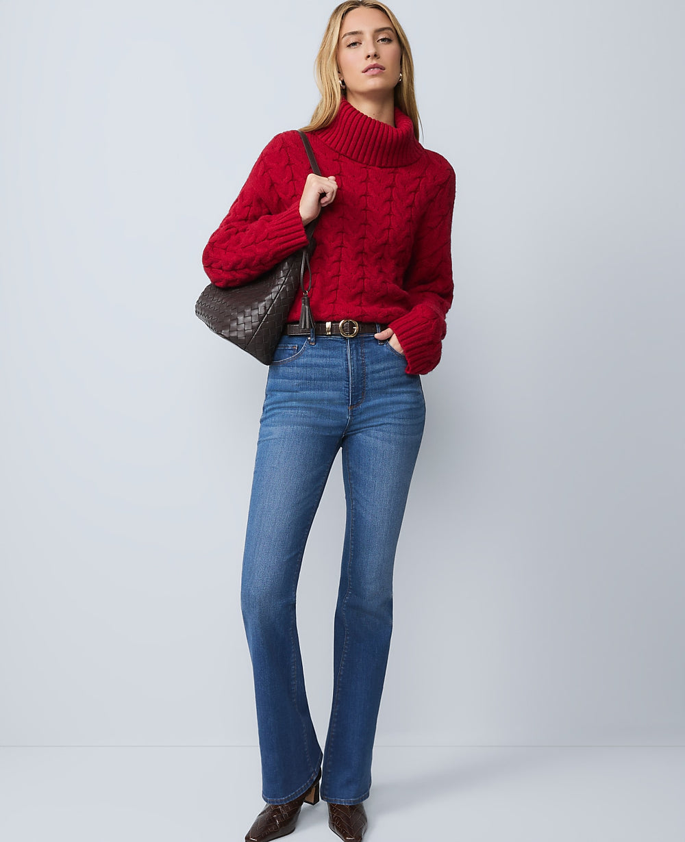Ann Taylor Refined Dark Indigo Wash The Boot Jean
