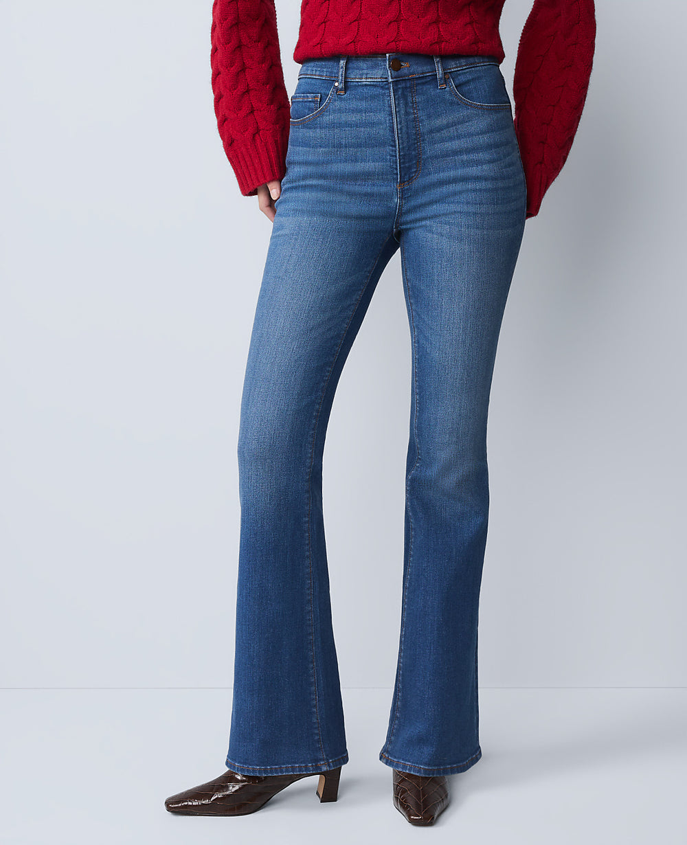 Ann Taylor Refined Dark Indigo Wash The Boot Jean