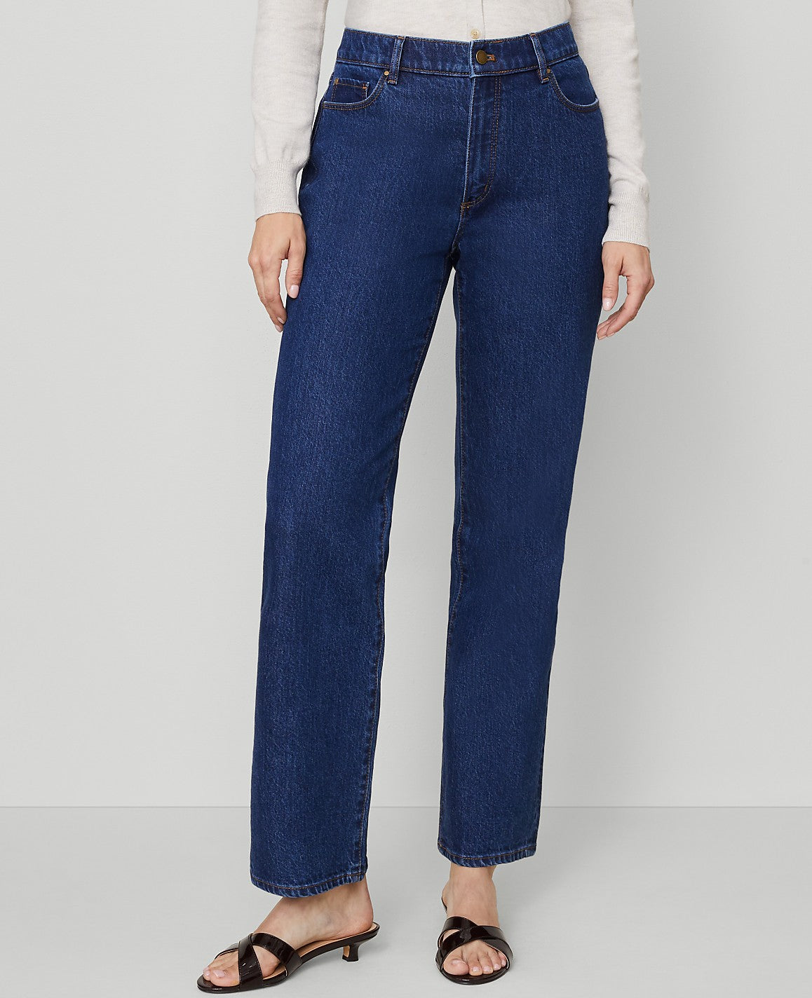 Ann Taylor Vintage Dark Wash The Perfect Straight Jean