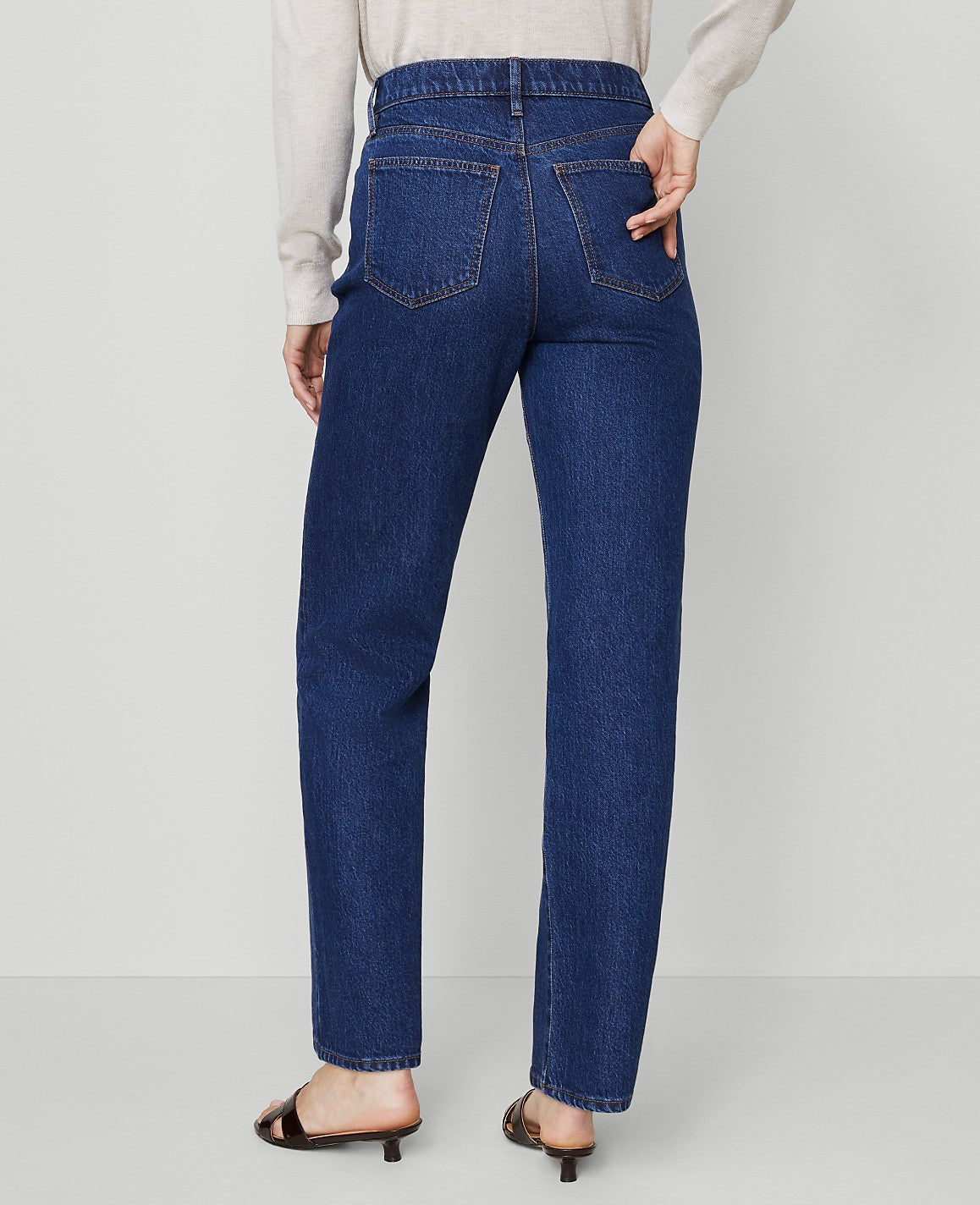 Ann Taylor Vintage Dark Wash The Perfect Straight Jean