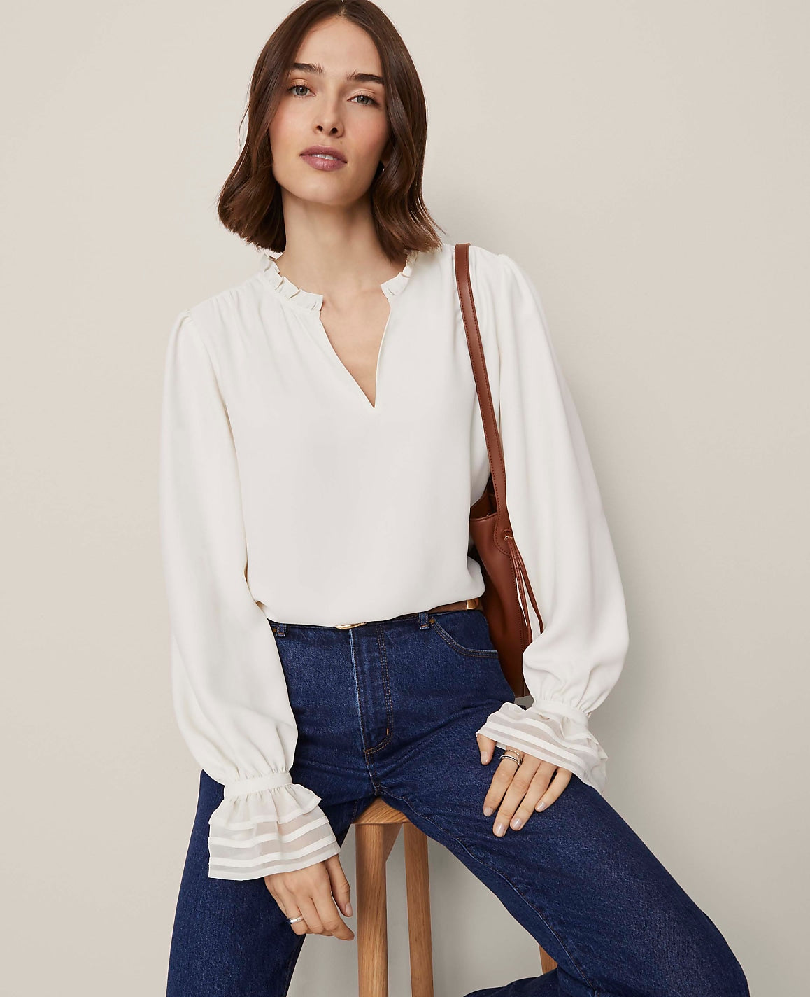 Ann Taylor Vintage Dark Wash The Perfect Straight Jean