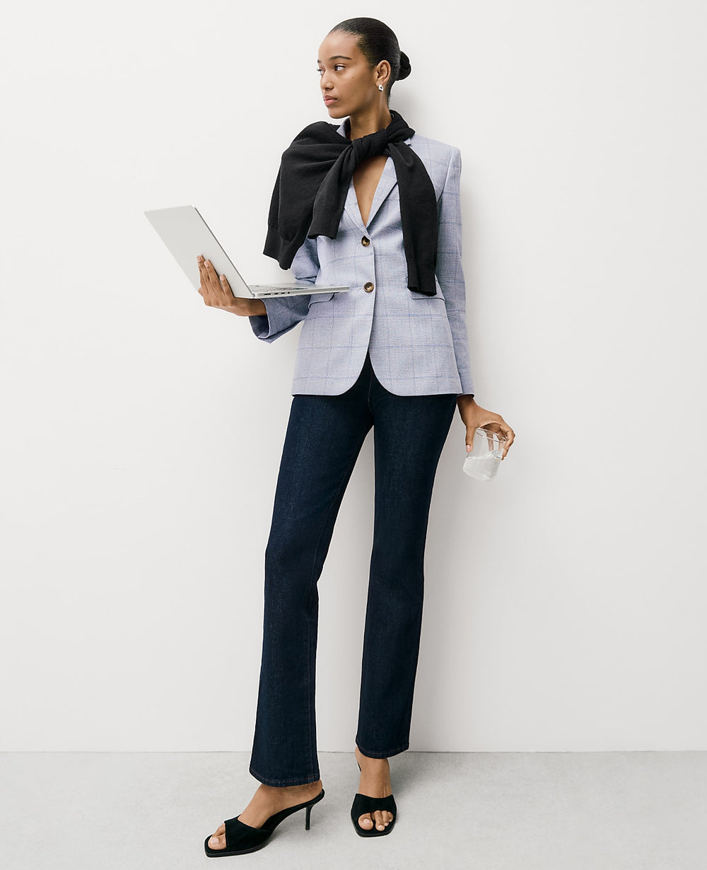 Ann Taylor Classic Rinse Wash The Cropped Boot Jean