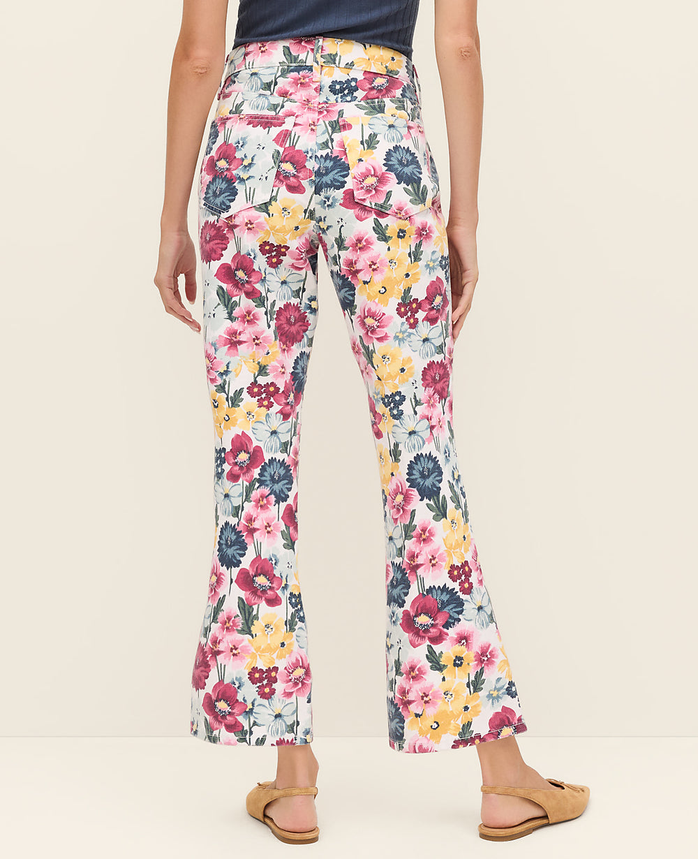 Ann Taylor Multi The Weekend Floral Cropped Boot Jean