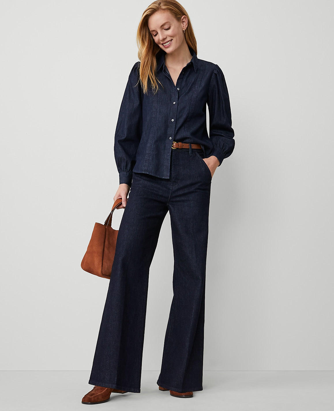 Ann Taylor Classic Rinse Wash The Denim Trouser