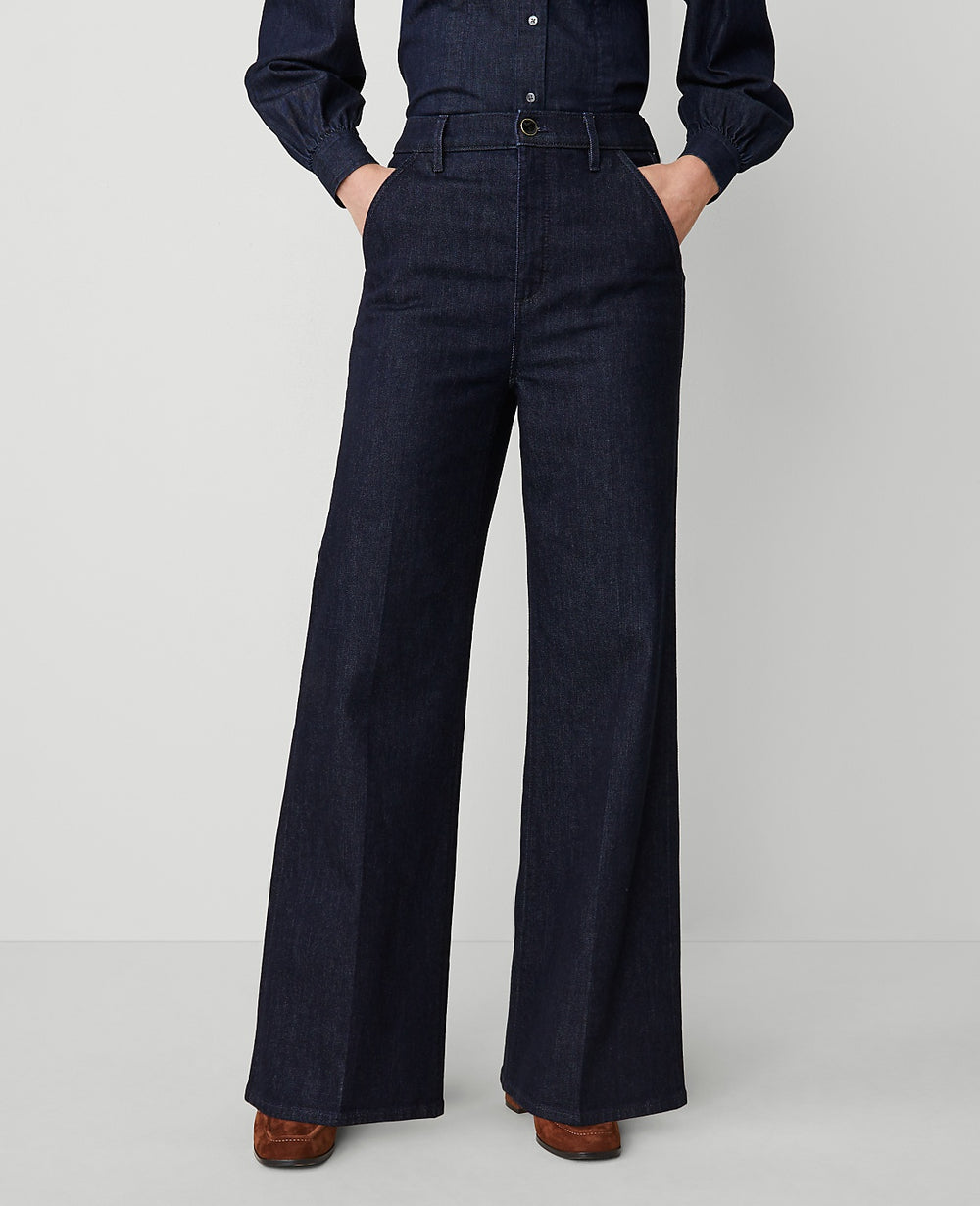 Ann Taylor Classic Rinse Wash The Denim Trouser