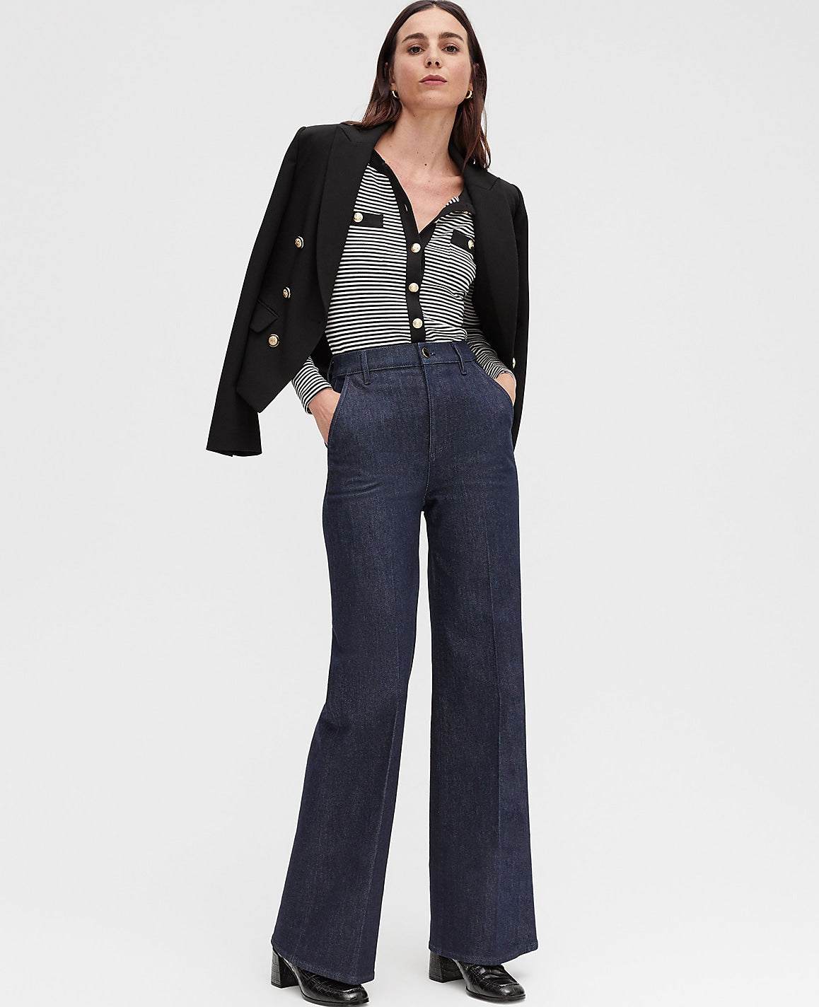 Ann Taylor Classic Rinse Wash The Denim Trouser
