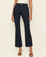 Ann Taylor Classic Rinse Wash The Cropped Boot Jean — Curvy Fit