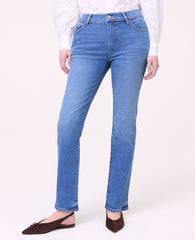 Ann Taylor Luxe Medium Wash The Slim Jean — Curvy Fit