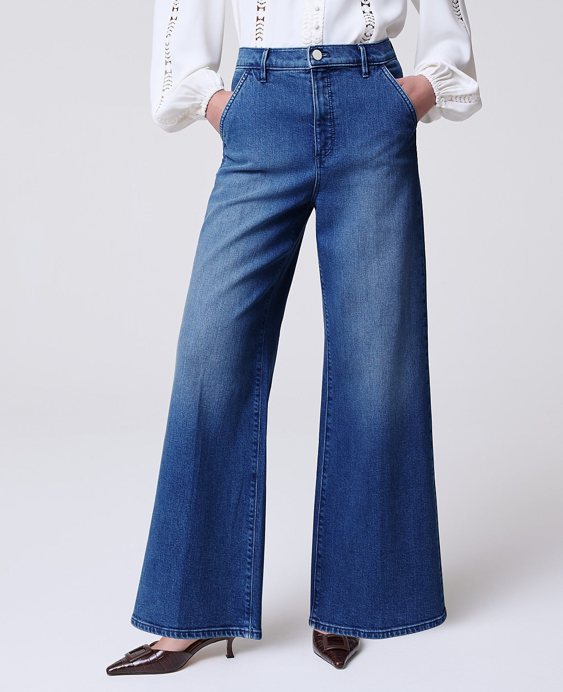Ann Taylor Dark Wash The Denim Trouser