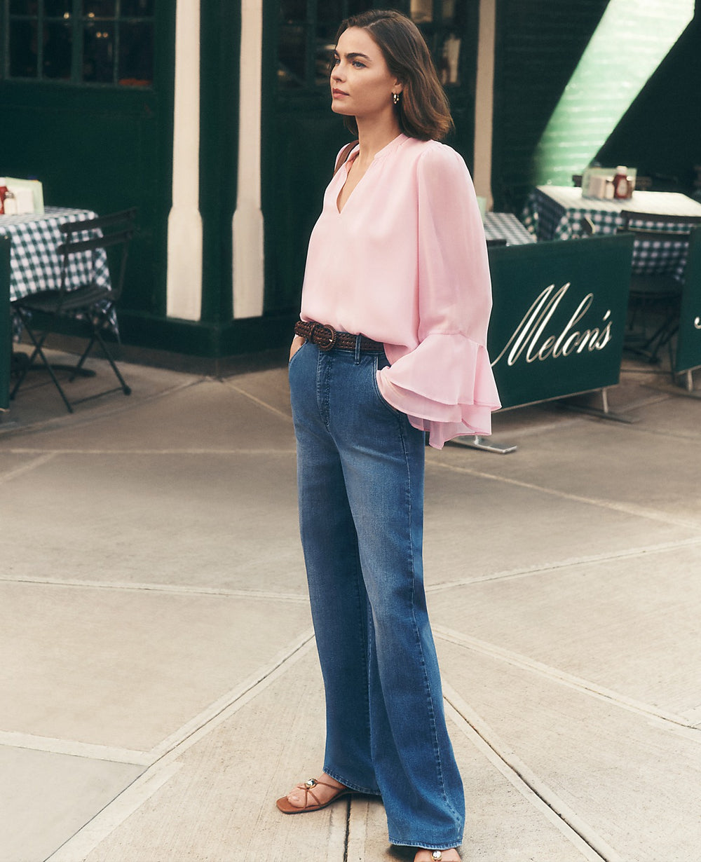 Ann Taylor Dark Wash The Denim Trouser