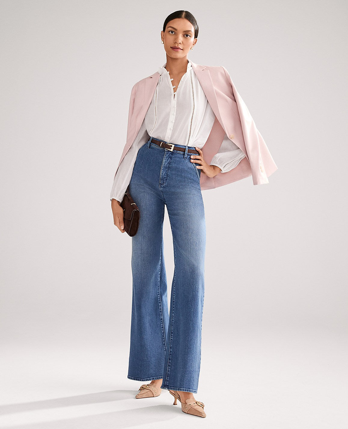 Ann Taylor Dark Wash The Denim Trouser