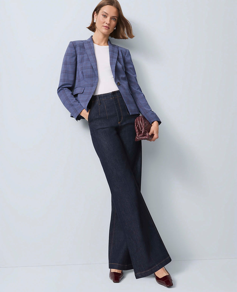 Ann Taylor Classic Rinse Wash The Darted Waist Trouser Jean
