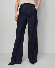 Ann Taylor Classic Rinse Wash The Darted Waist Trouser Jean