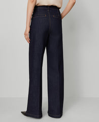 Ann Taylor Classic Rinse Wash The Darted Waist Trouser Jean