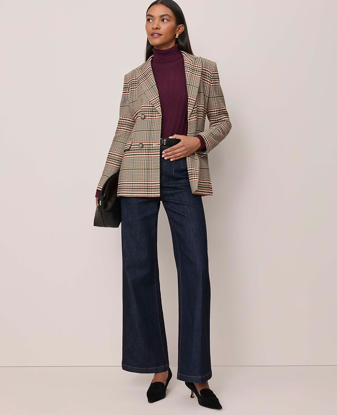 Ann Taylor Classic Rinse Wash The Darted Waist Trouser Jean