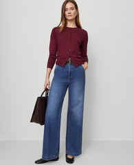 Ann Taylor Clean Dark Wash The Trouser Jean