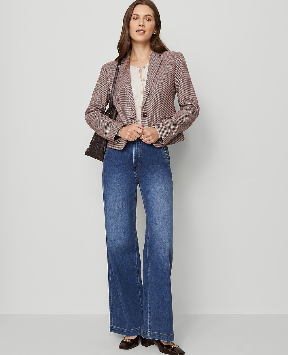 Ann Taylor Clean Dark Wash The Trouser Jean