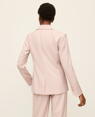 Ann Taylor Brushed Sand The Long Single Button Blazer