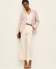 Ann Taylor Brushed Sand The Long Single Button Blazer