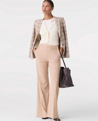 Ann Taylor Tan/Navy Plaid The Greenwich Blazer in Plaid