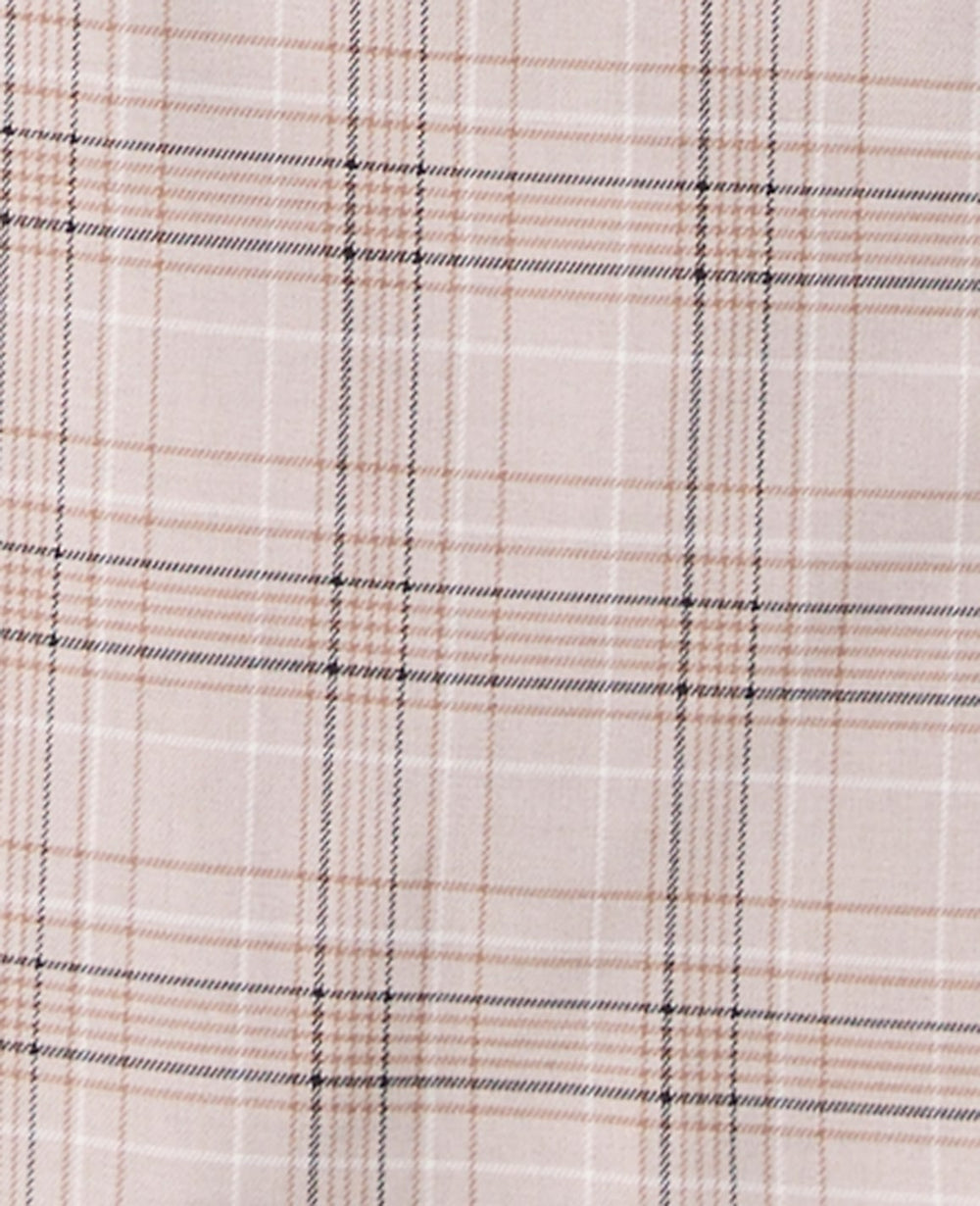 Ann Taylor Tan/Navy Plaid The Greenwich Blazer in Plaid