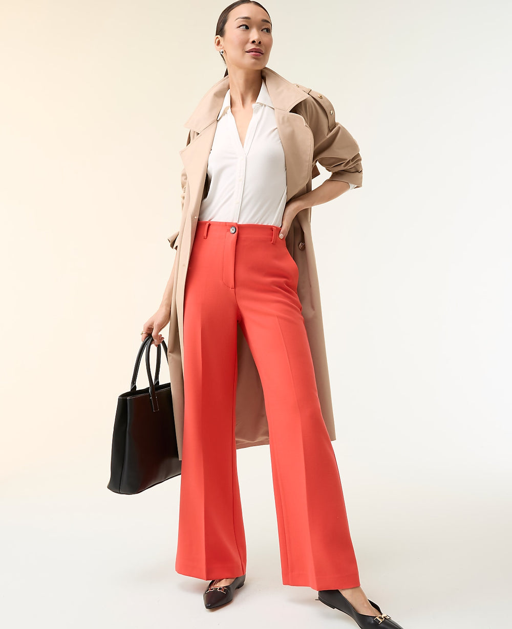Ann Taylor Cool Sesame Refined Trench Coat