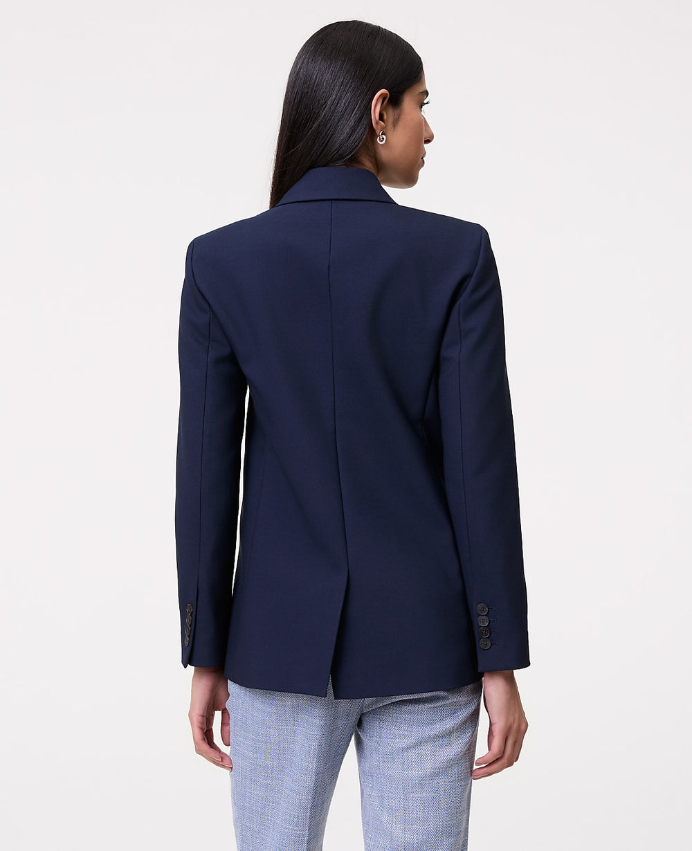 Ann Taylor Night Sky The Straight Fit Double Breasted Blazer