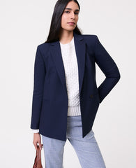 Ann Taylor Night Sky The Straight Fit Double Breasted Blazer