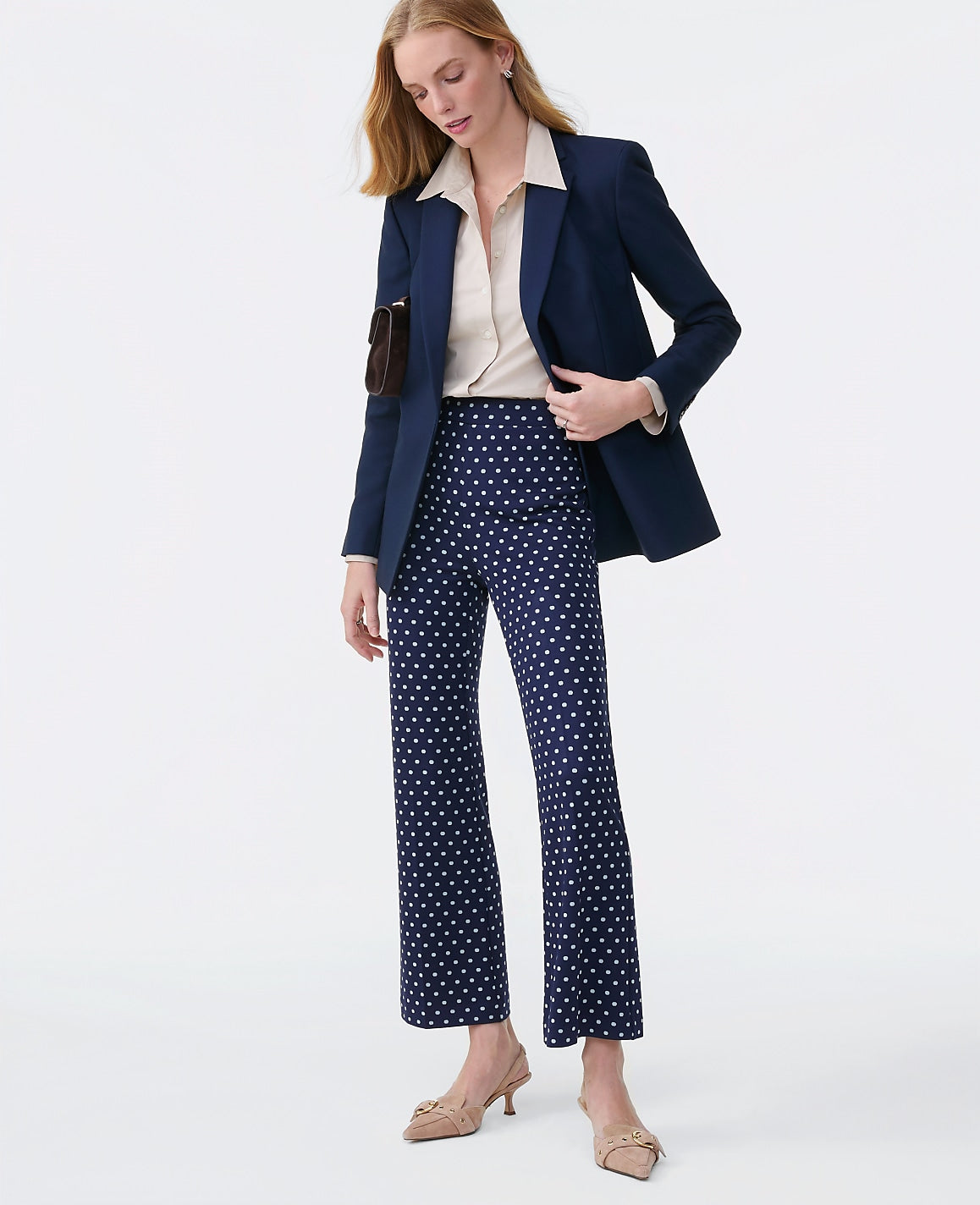 Ann Taylor Night Sky The Straight Fit Double Breasted Blazer