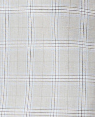 Ann Taylor Tan/Blue Combo The Long Crew Neck Vest in Plaid