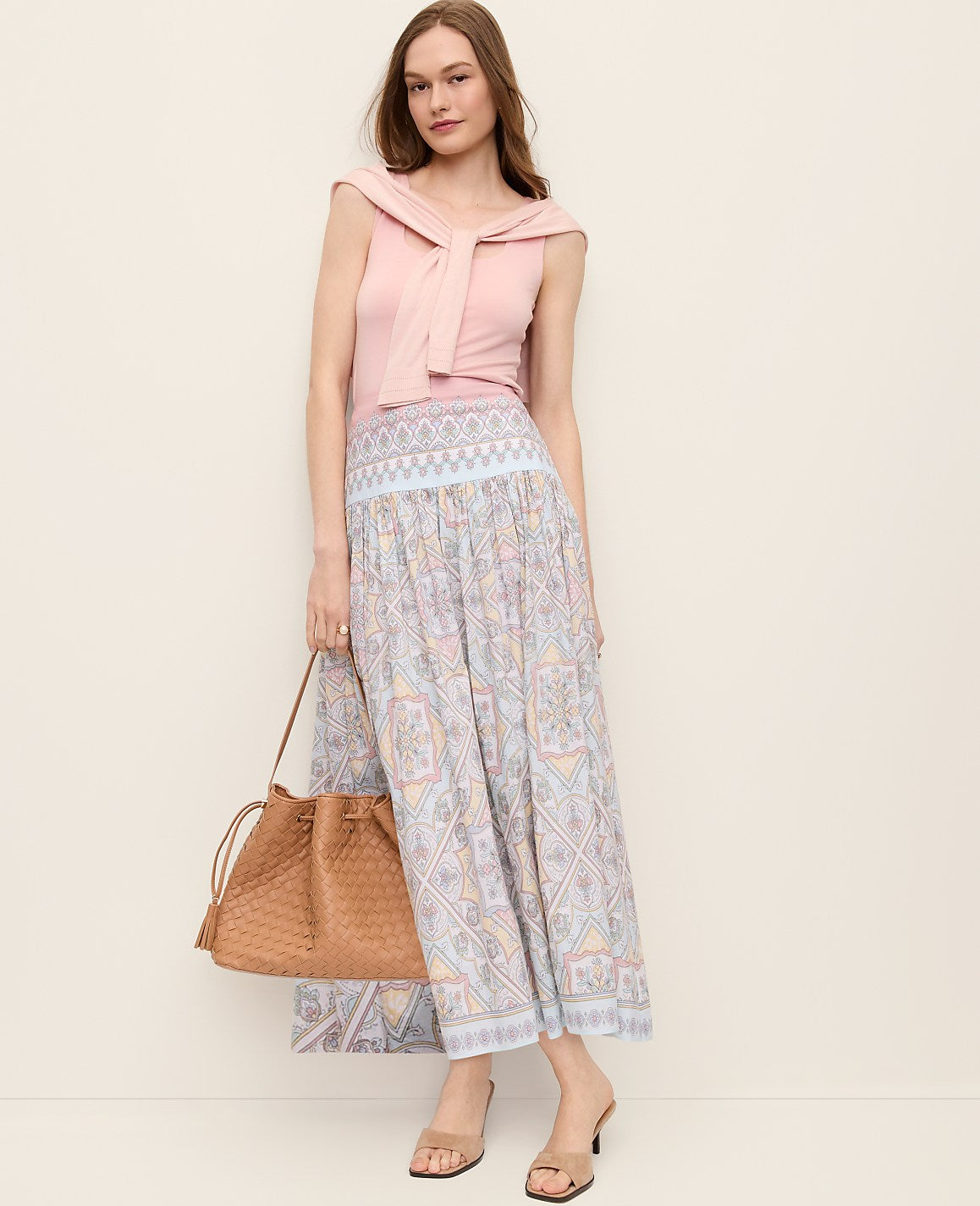 Ann Taylor Multi Paisley Maxi Skirt