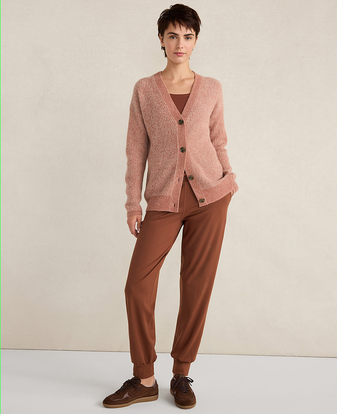 Ann Taylor Hibiscus Bloom Have Well Within Cashmere Shaker Stitch Cardigan