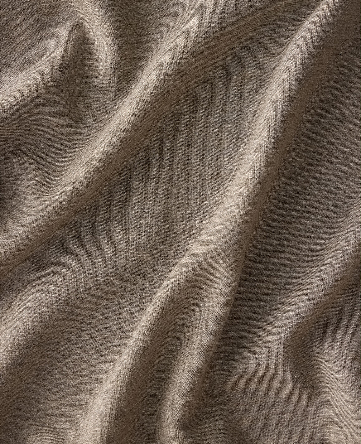 Ann Taylor Forest Brown Heather Haven Well Within Soft Knit V-Neck Top