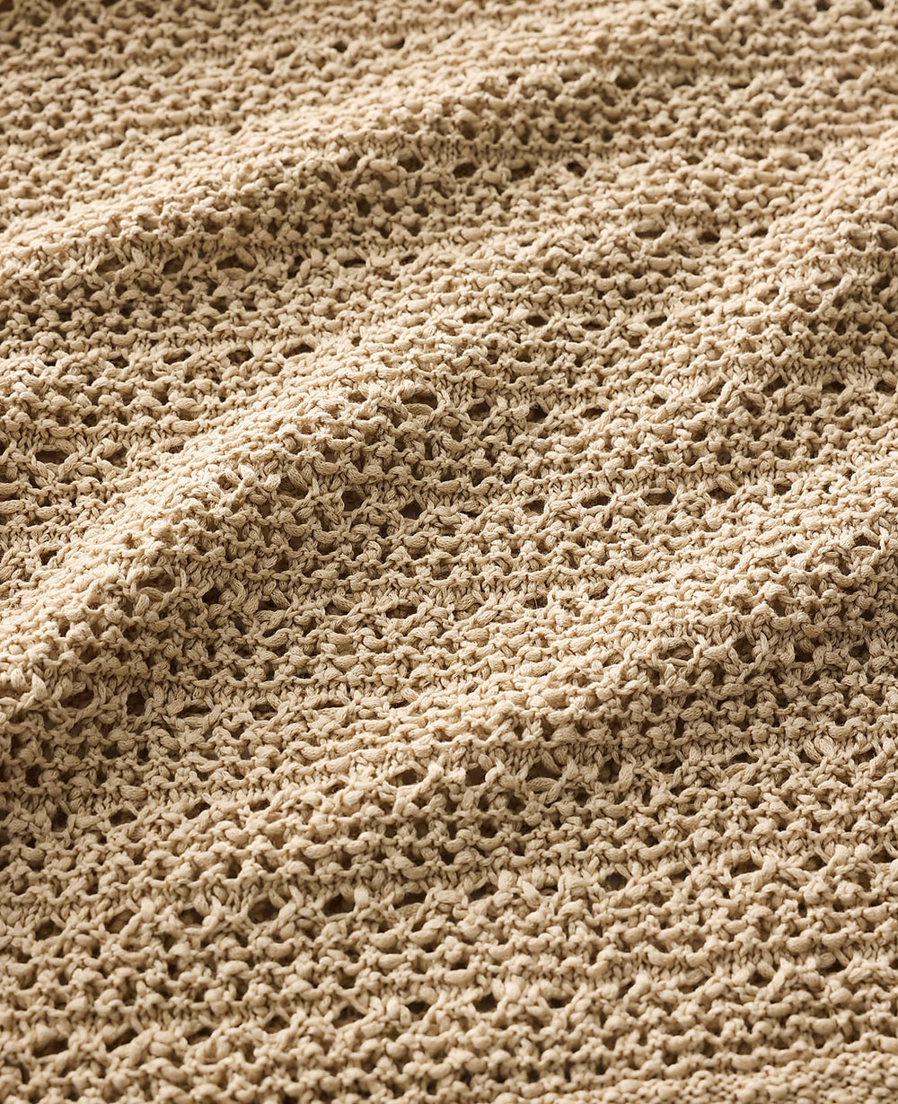 Ann Taylor Farro Haven Well Within Textured Cotton V-Neck Sweater