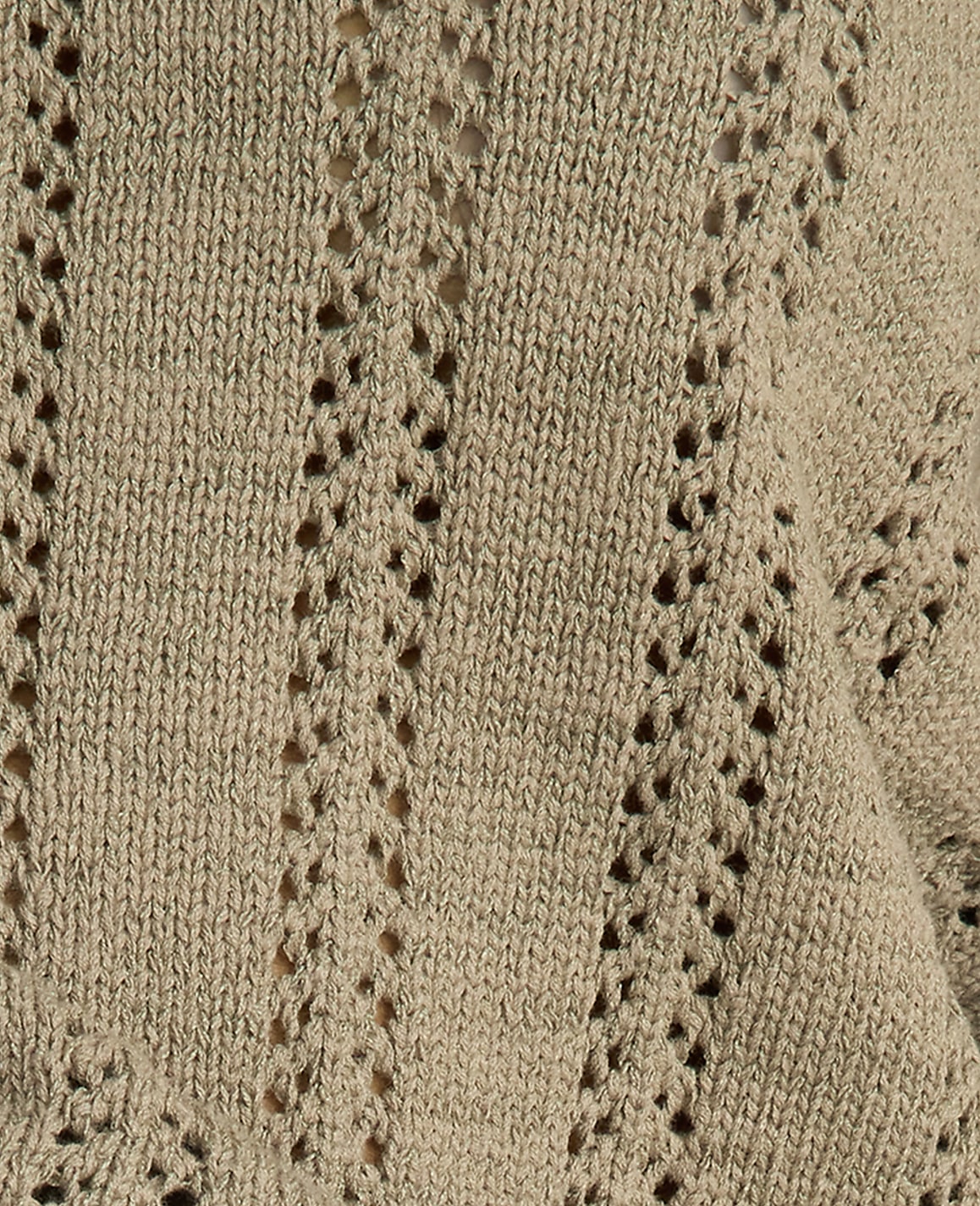 Ann Taylor Vetiver Haven Well Within Cotton Tape Yarn Vertical Stitch Sweater
