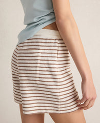 Ann Taylor Chestnut Brown Haven Well Within Cotton Blend Textured Shorts