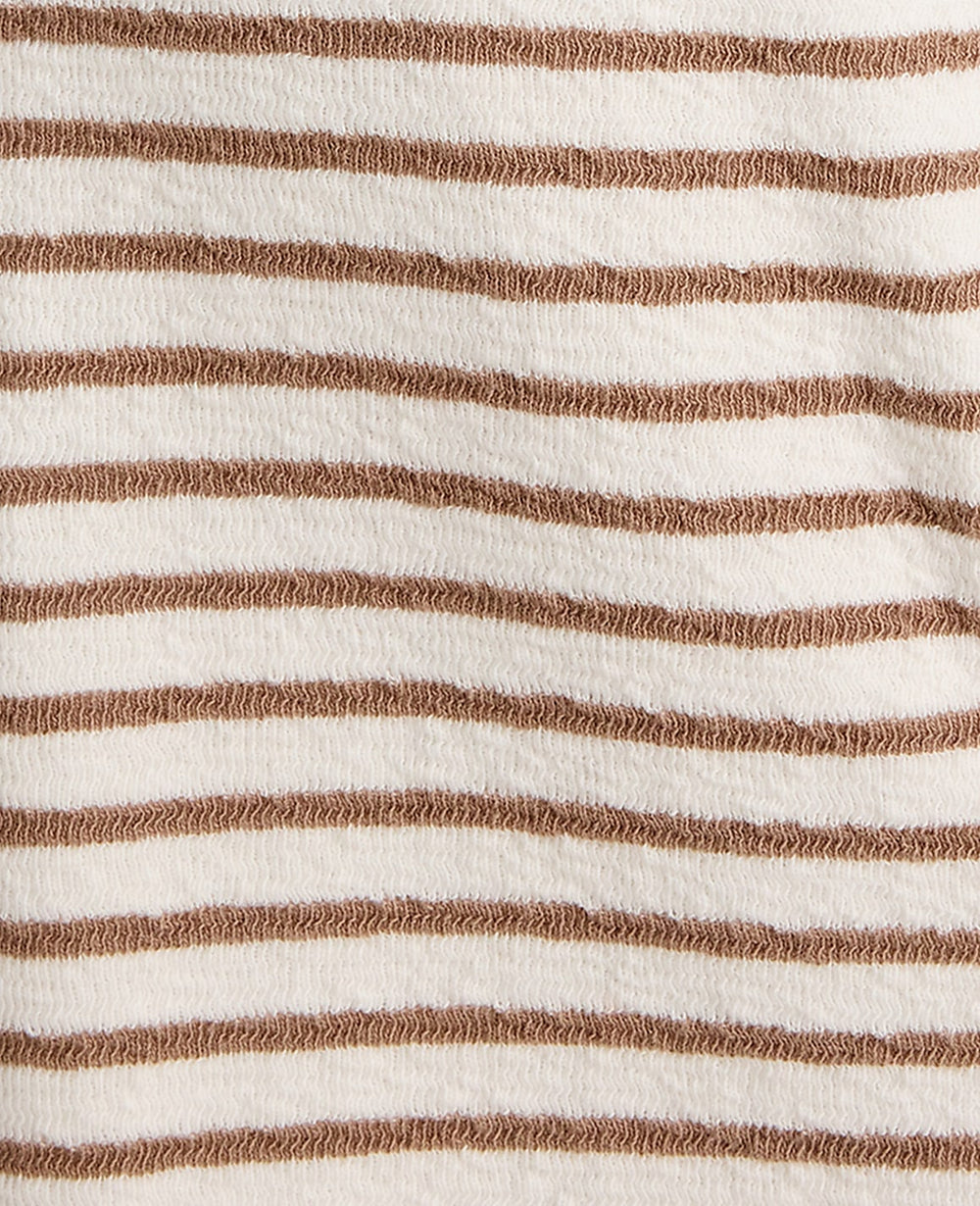 Ann Taylor Chestnut Brown Haven Well Within Cotton Blend Textured Shorts