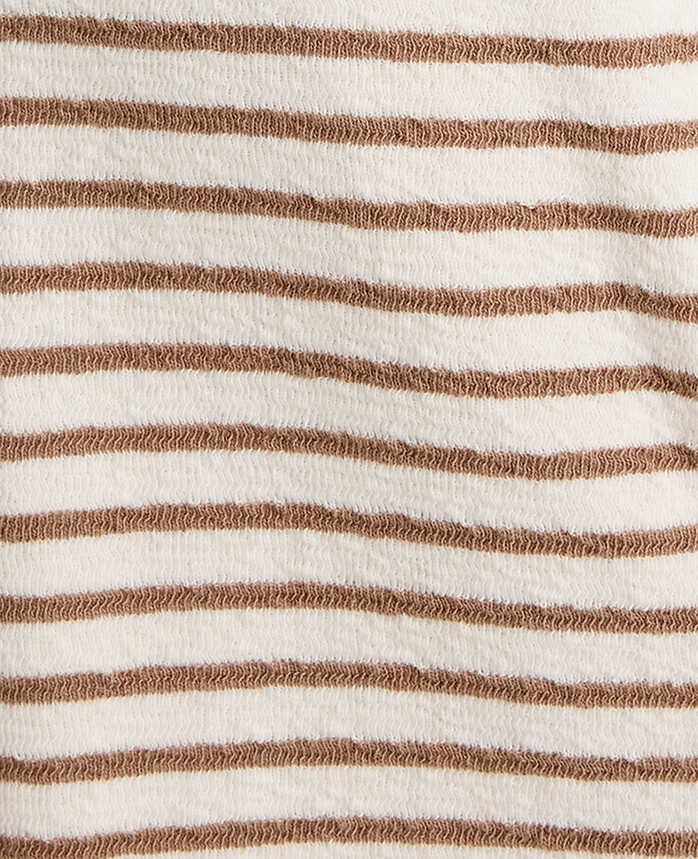 Ann Taylor Chestnut Brown Haven Well Within Cotton Blend Textured Barrel Leg Pants