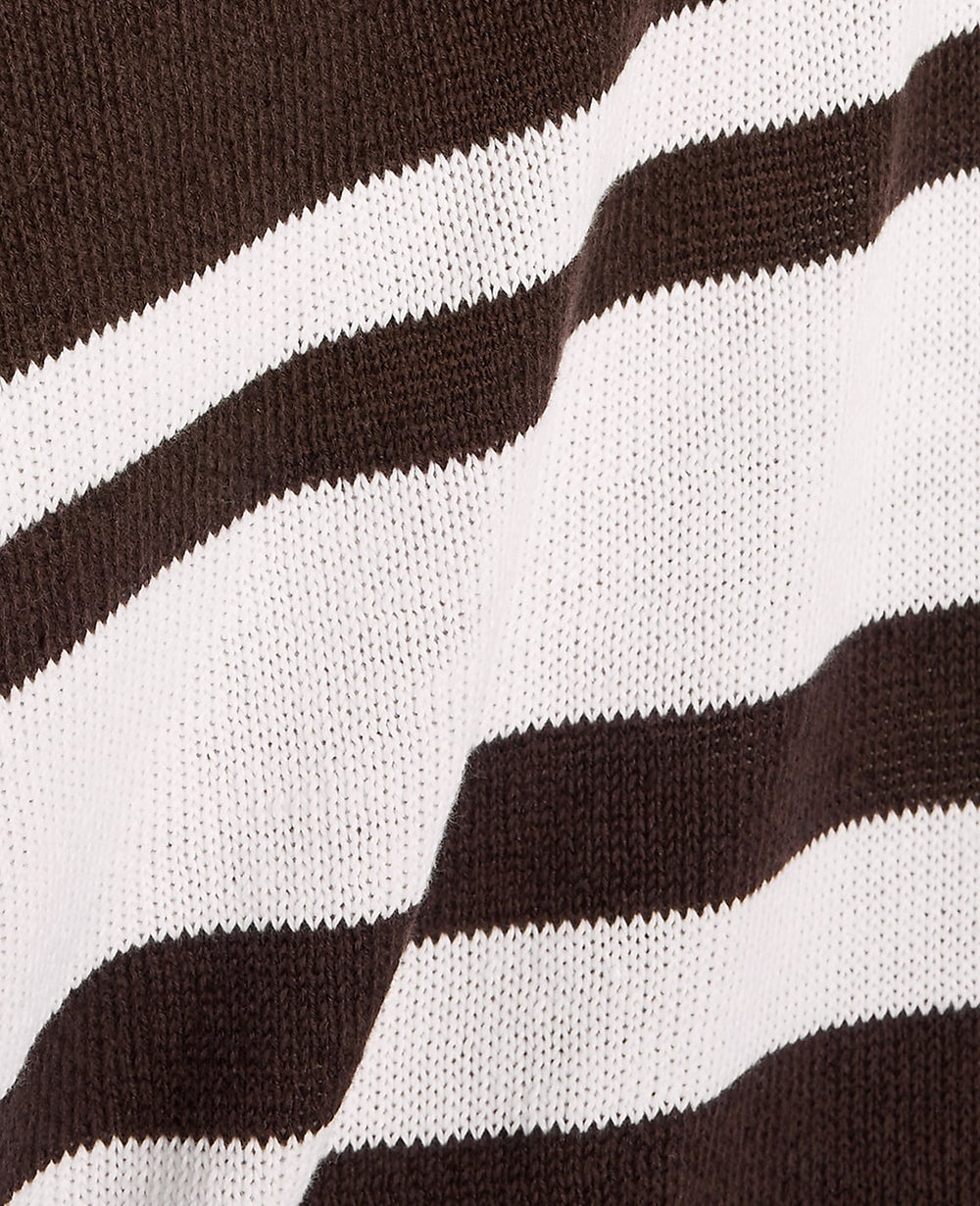 Ann Taylor White Haven Well Within Cotton Linen Stripe Roll Neck Sweater