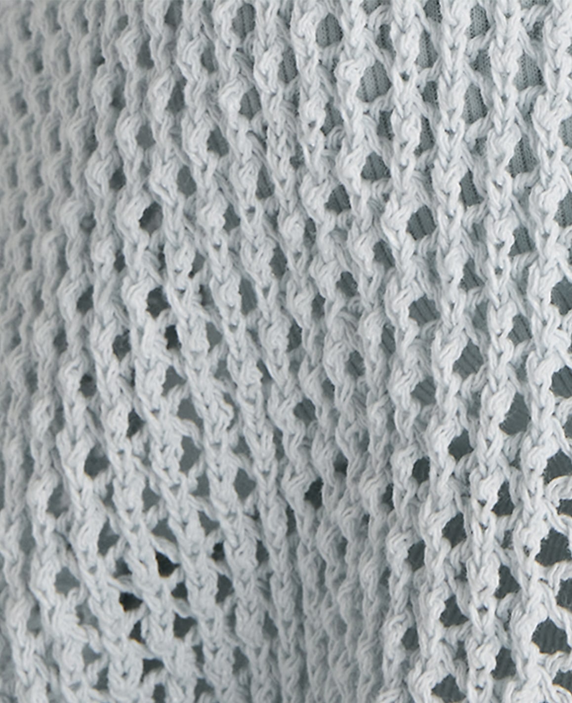 Ann Taylor Ice Blue Haven Well Within Cotton Blend Open Stitch Cardigan