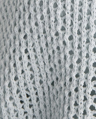 Ann Taylor Ice Blue Haven Well Within Cotton Blend Open Stitch Cardigan