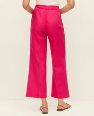 Ann Taylor Bougainvillea The Flare Ankle Pant in Linen Blend