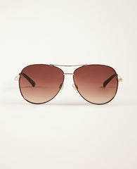 Ann Taylor Gold Aviator Sunglasses