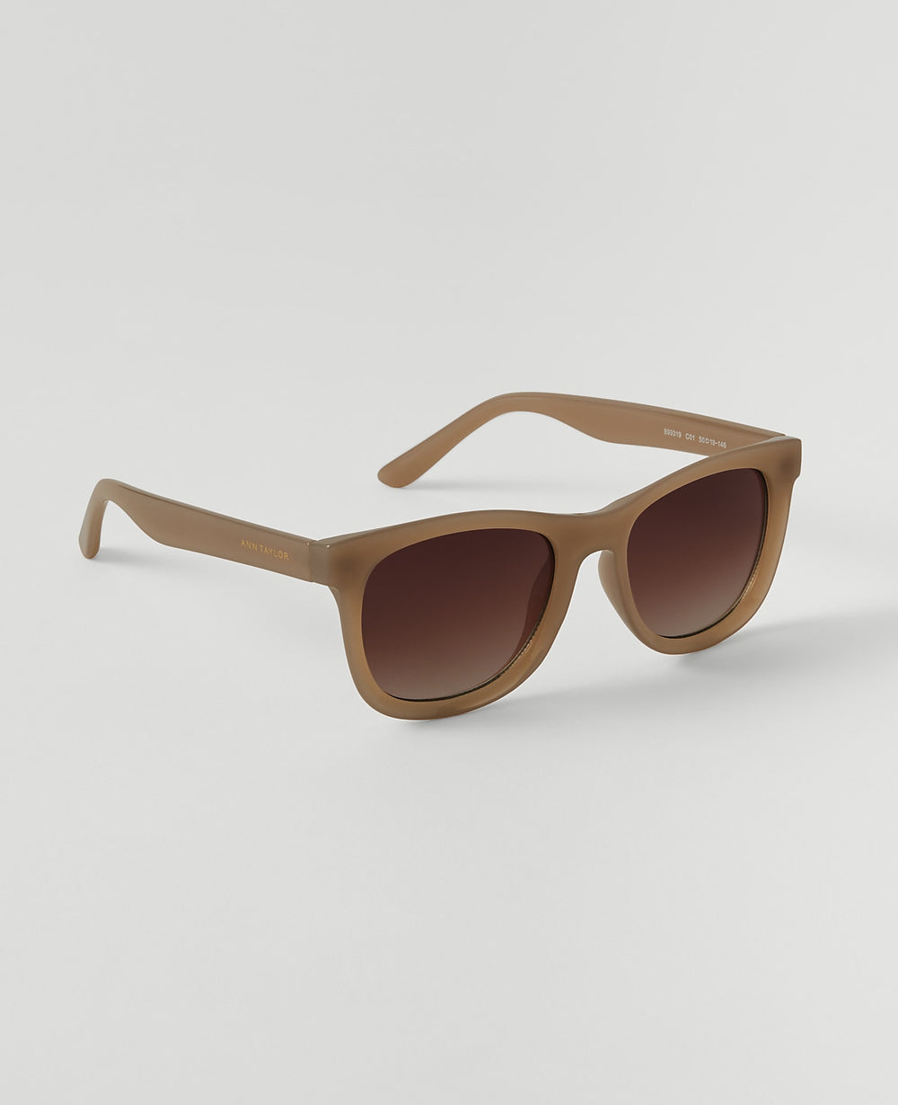 Ann Taylor Light Brown Sugar Rounded Square Sunglasses