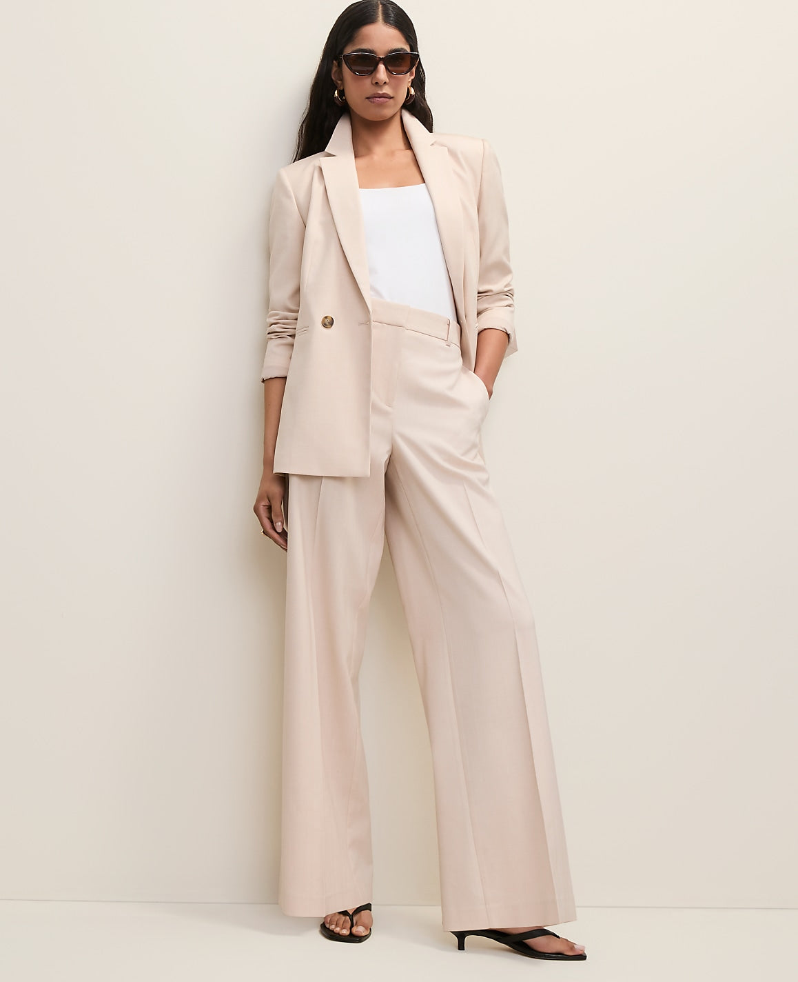 Ann Taylor Almond Slice The Wide-Leg Pant