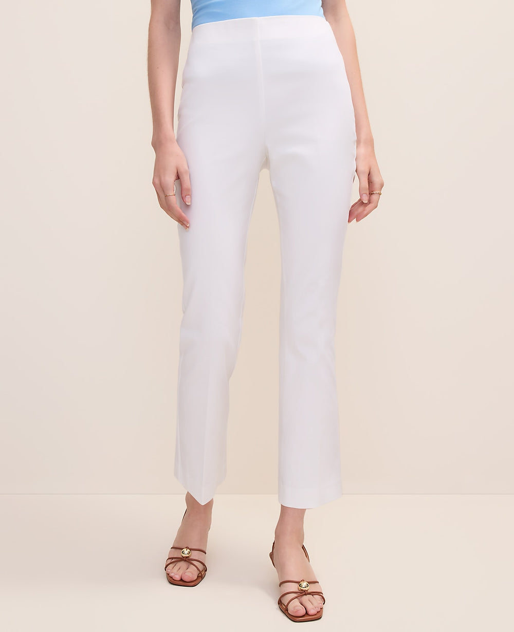 Ann Taylor White The Slim Kick Capri