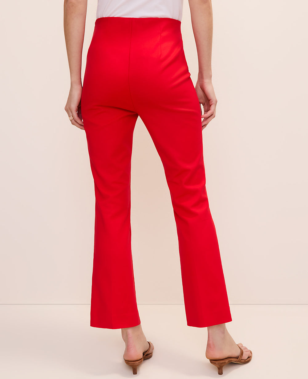 Ann Taylor Bright Cherry The Tall Slim Kick Capri